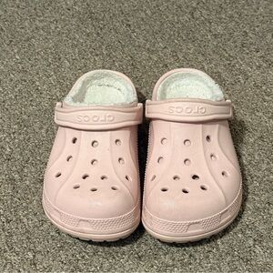 Pink crocs insulated